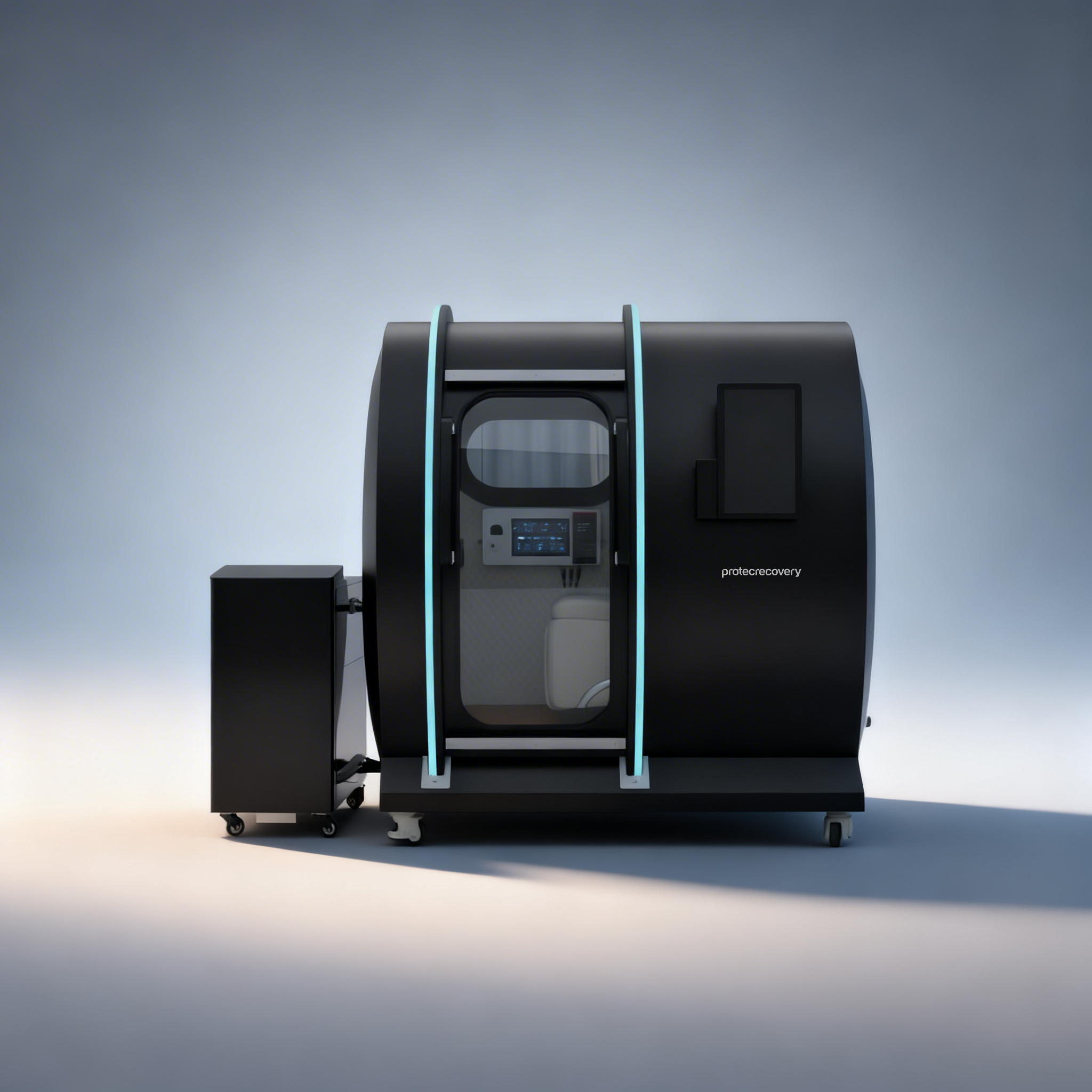 AtmosChamber Solo Pro hyperbaric oxygen therapy in use