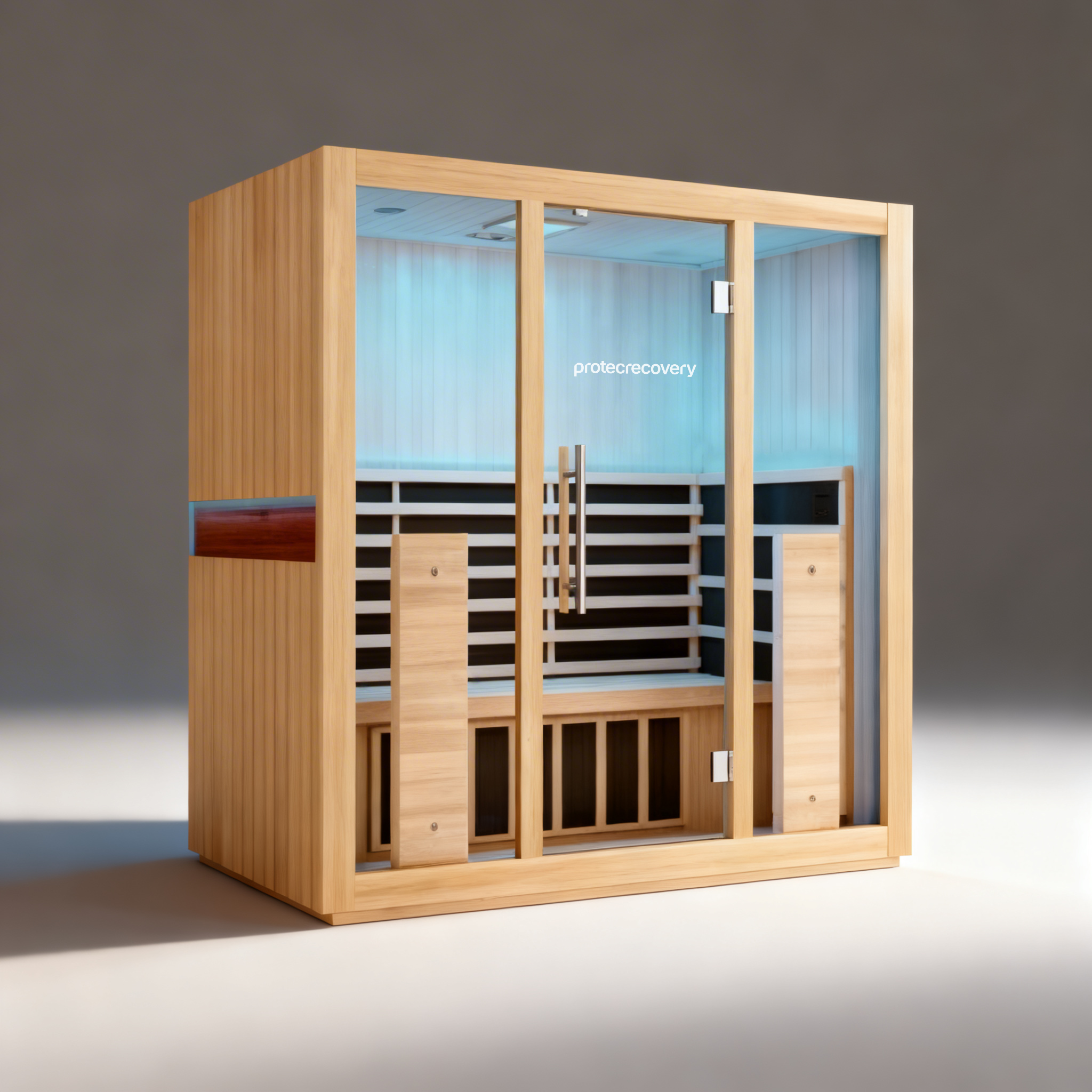 Sauna Max infrared sauna in use