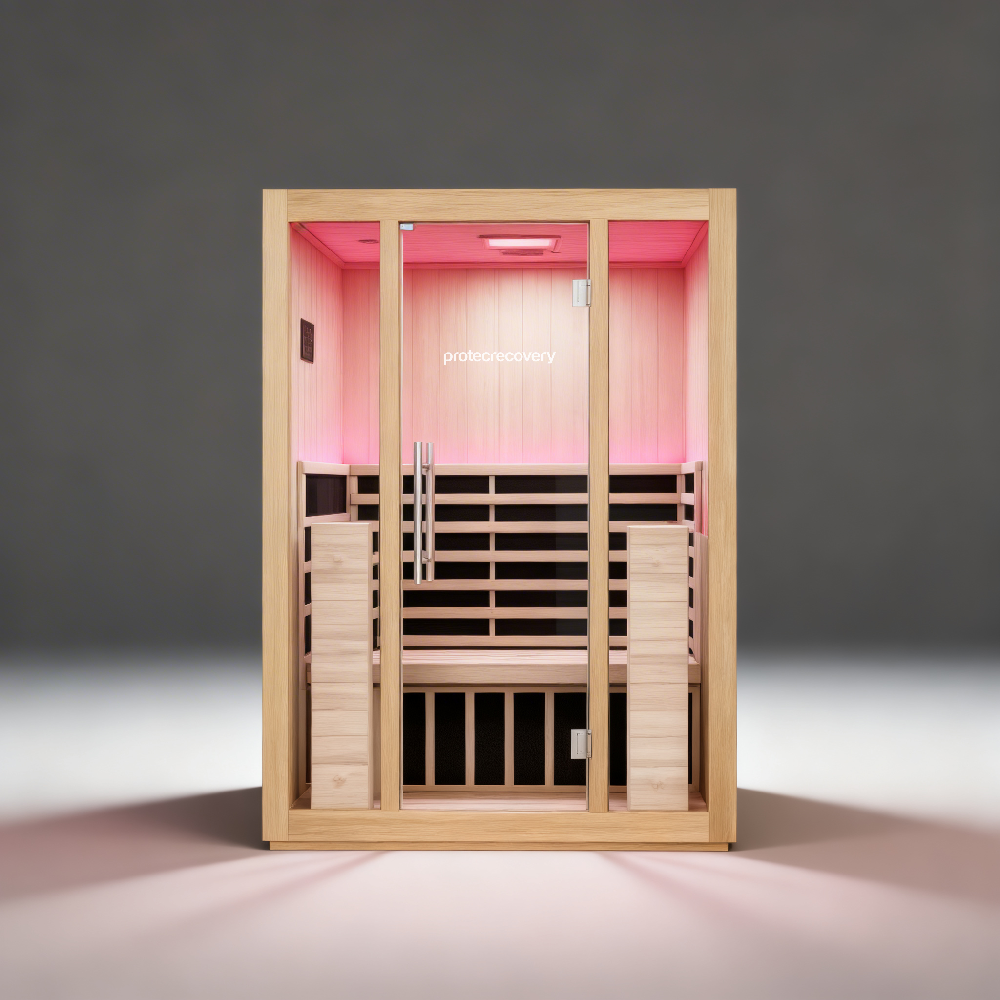 Sauna Plus infrared sauna in use