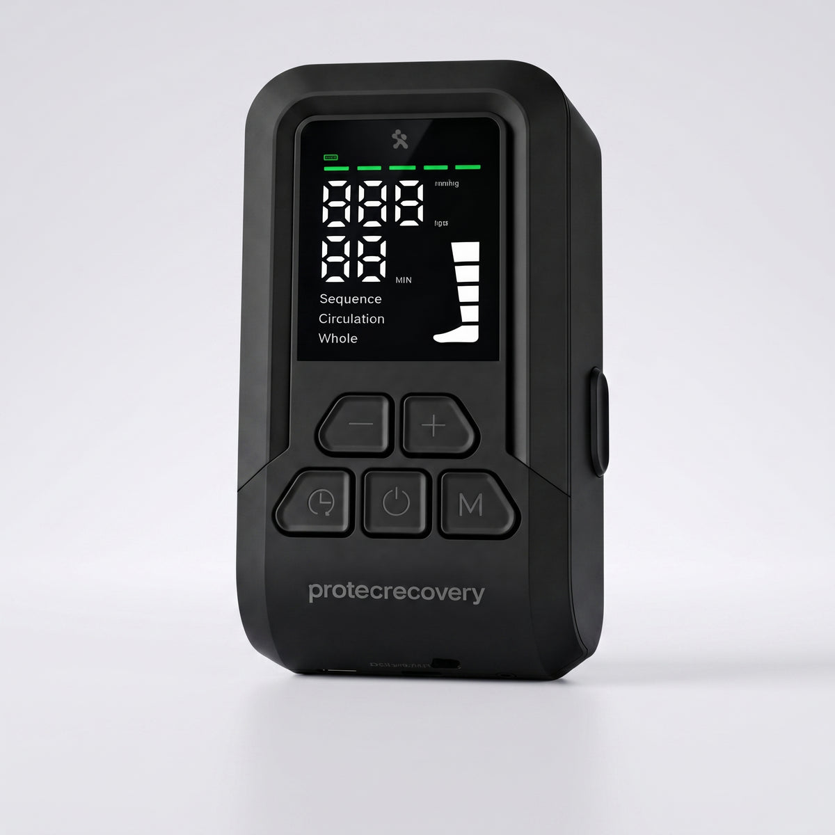PROBOOTS 2 control unit front display showing Sequence, Circulation and Whole recovery modes