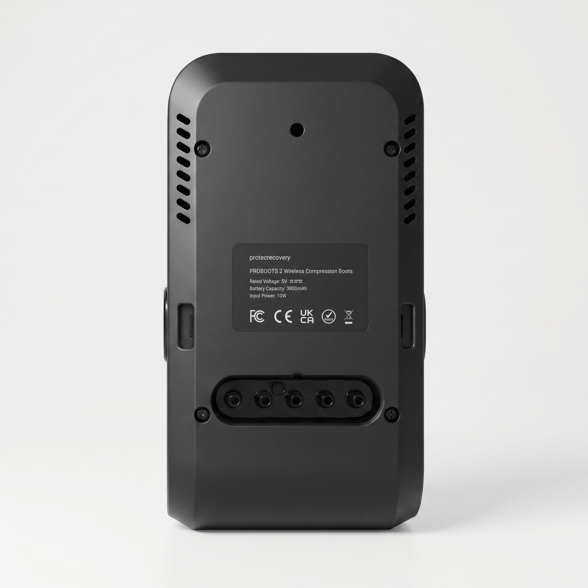 PROBOOTS 2 control unit rear with five air ports and certification label