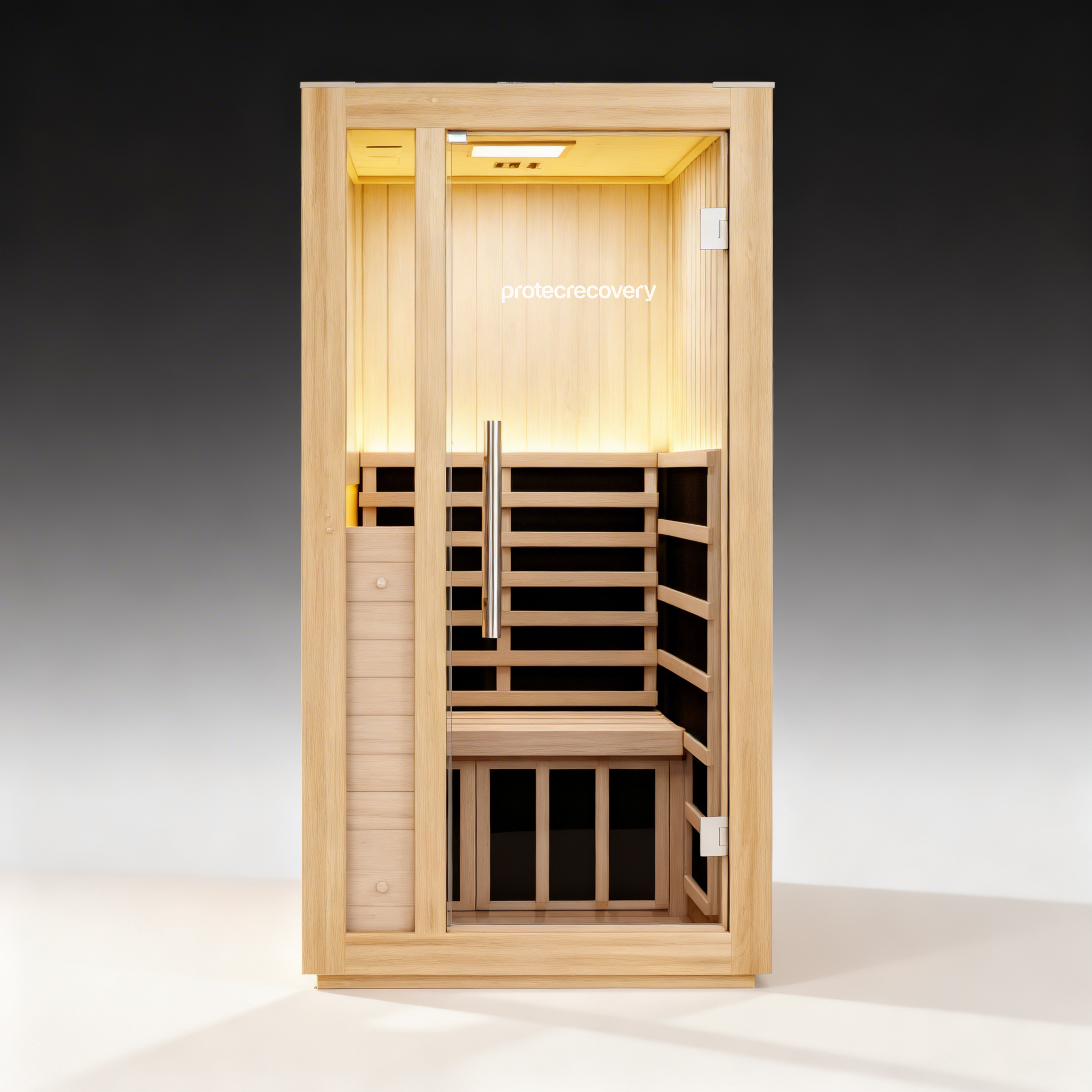 Sauna Solo infrared sauna in use