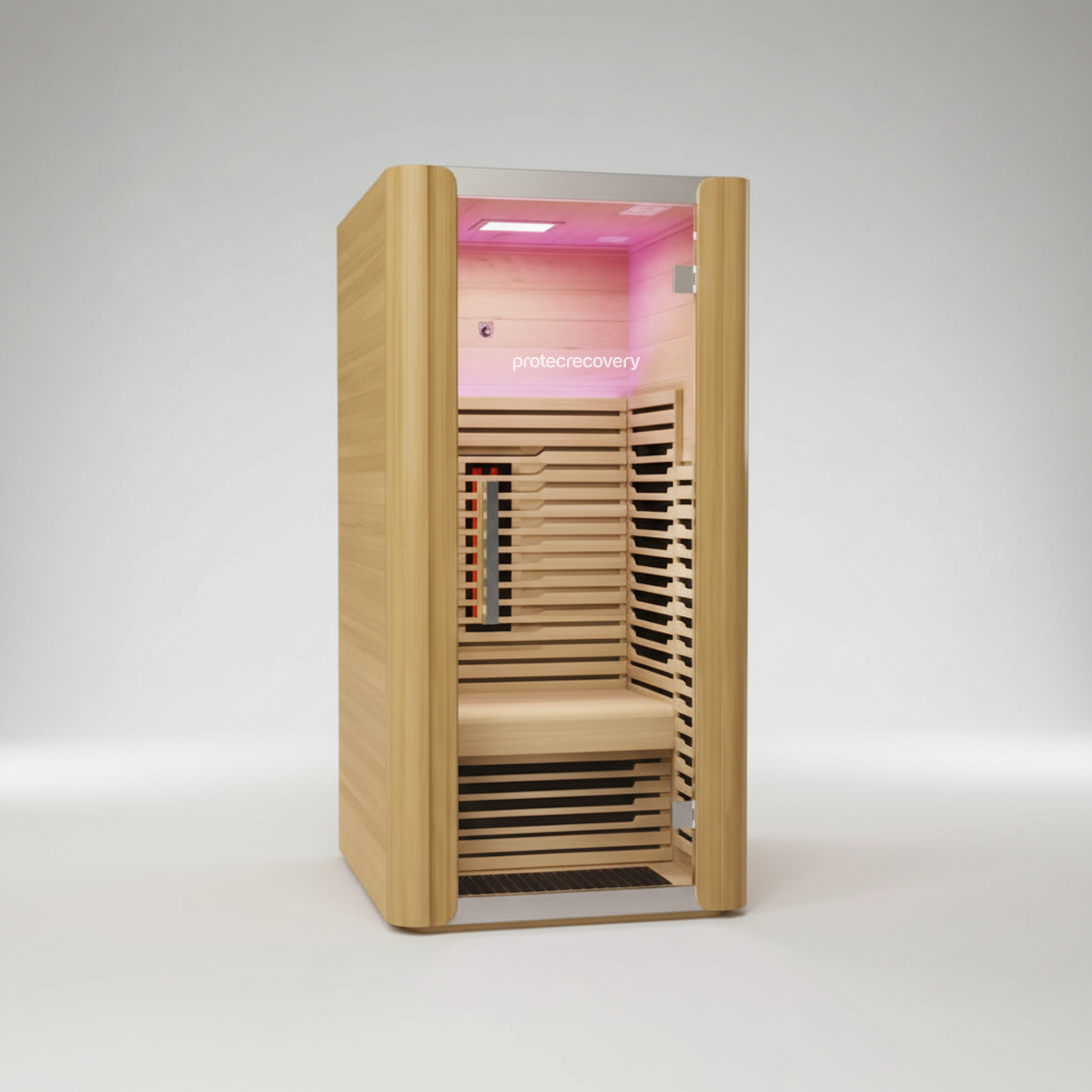 Sauna Pro Solo infrared sauna in use
