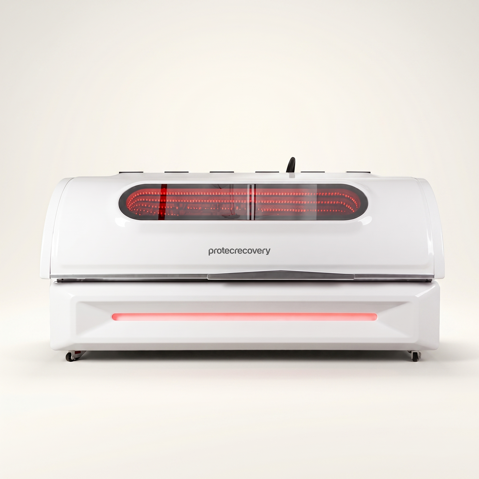 LumaBed full-body red light therapy bed, white, front view