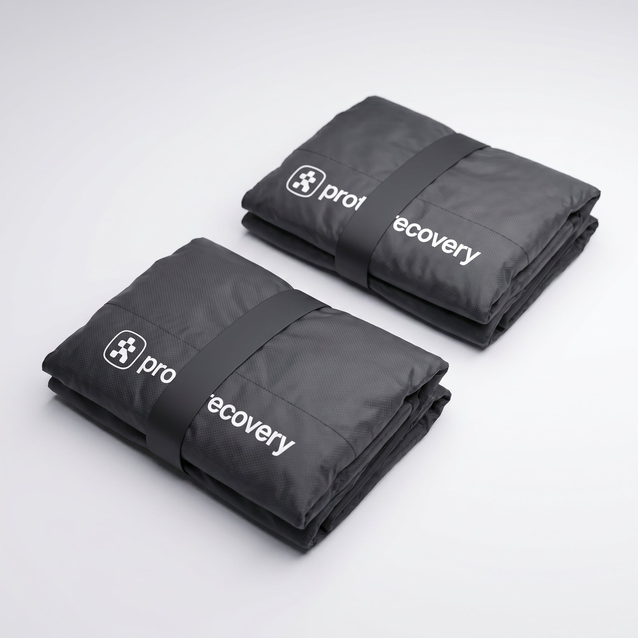 PROBOOTS 2 wireless compression boots folded and packed down for travel and storage